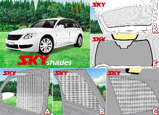 M-BENZ C-CLASS S205 汽車遮陽簾