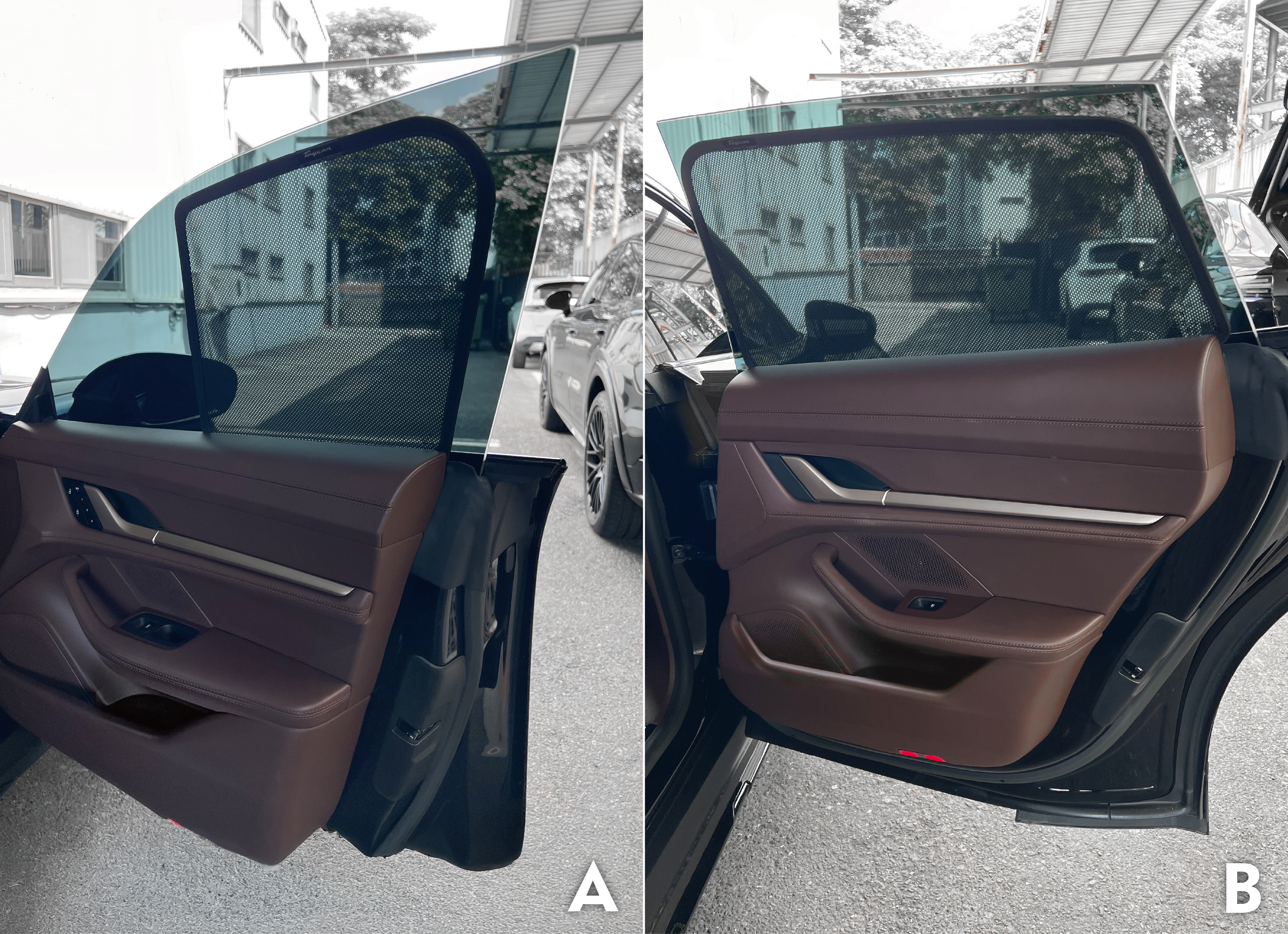 PORSCHE TAYCAN 4D 汽車遮陽簾