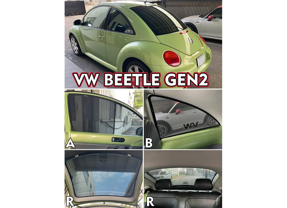 VOLKSWAGEN NEW BEETLE GEN2 汽車遮陽簾