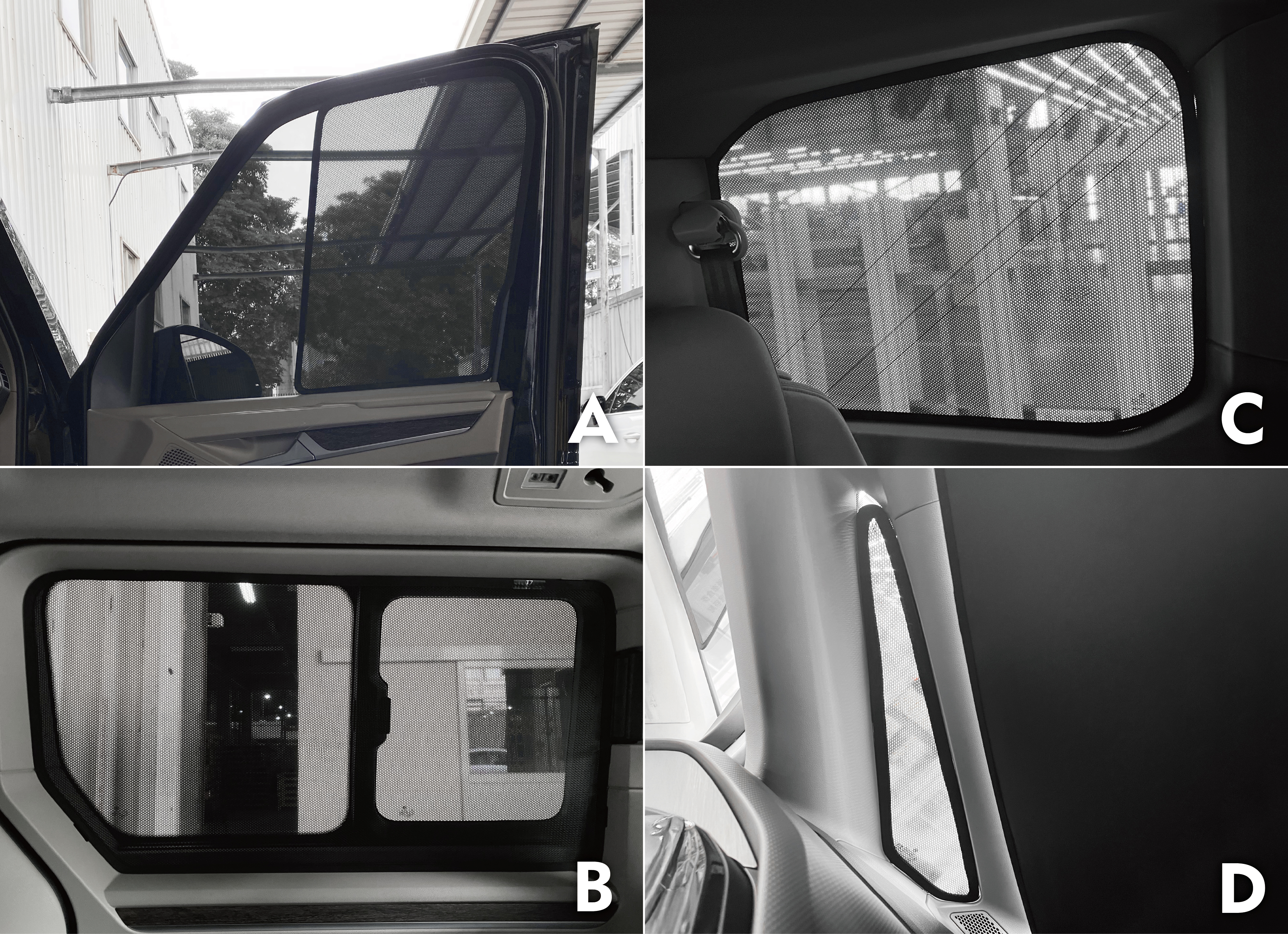 VOLKSWAGEN T7 短軸 汽車遮陽簾